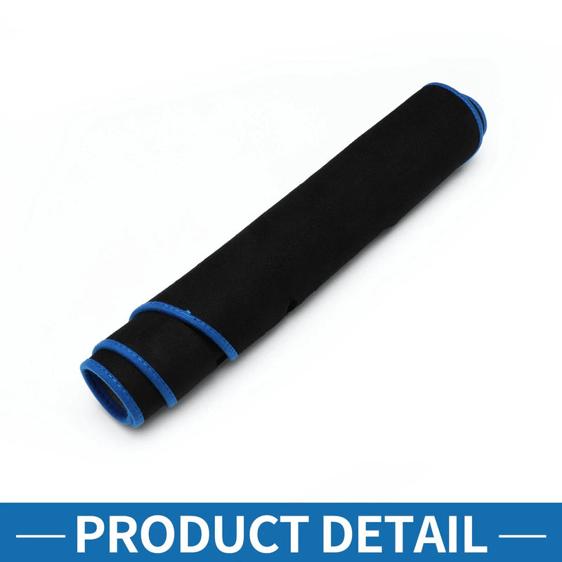 Toyota Highlander 2021-2024 Black Blue Dashboard Cover Mat