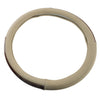 Universal 15" Beige Leather Anti-Slip Steering Wheel Cover (37-38CM)