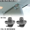 Honda Civic 2 x Gray Car Sun Visor Hook Clip Retainers (1996-2008)