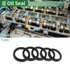 Make Model Oil Seal 35x43x5mm Rotary Shaft Seal NBR Rubber 5 Pcs