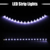 Car Motorcycle White Light 10pcs 30cm Universal LED Strip Light 12V Flexible