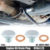 Ford M10x1.25 Engine Oil Drain Plug Screws w/ Seal Rings