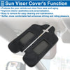 Ford Mustang Carbon Fiber Black Sun Visor Covers