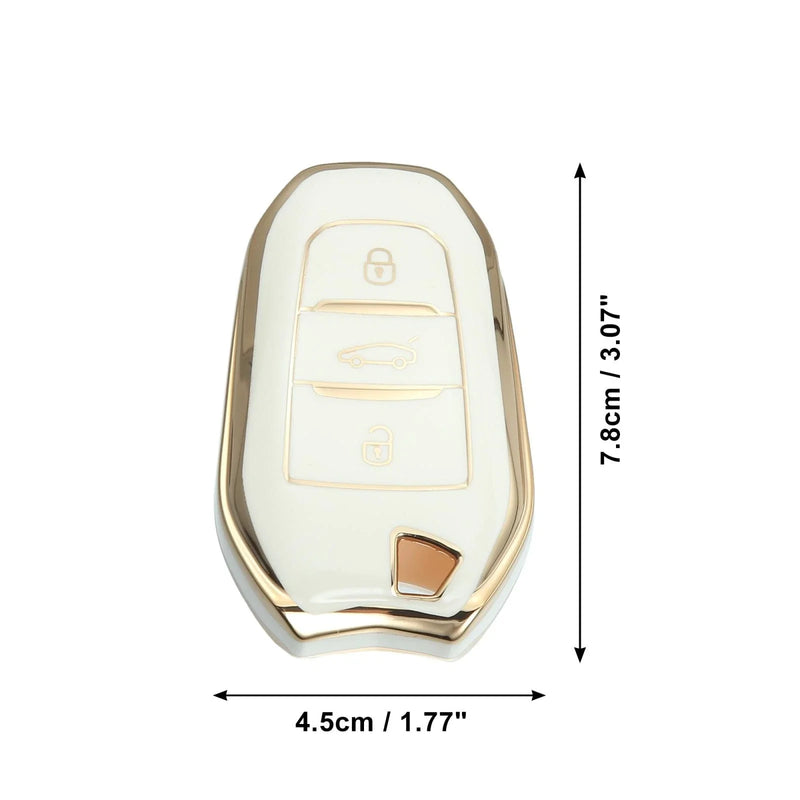 Peugeot 3008 5008 Silicone Key Fob Case Cover (2017-2020)