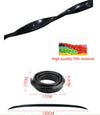 Car Rear Tail Spoiler 120CM Car Roof Black TPU Trunk Lip Soft Wing