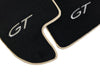 Bentley Continental GT 2012-2017 Black Carpets Beige Trim Floor Mats
