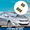 Car, Motorcycle, Boat - Gold Tone, Black 5 x Mini ANL 80A Fuses