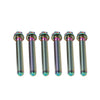 Motorcycle Bike 6pcs M6x50mm Titanium Torx Head Flange Screws