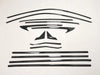 Honda Civic Sedan ABS Black Window Side Molding Cover Trim (2022-2023)
