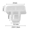Vehicle White Accessories Front Bumper Cover Clip Nylon
