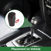Volvo S80 (2007-2012) Black Red Faux Leather Car Gear Shift Knob Cover 1 Pc