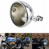 Harley Honda 7" Chrome Round Headlight Bucket Mounting Housing