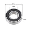 Ball Bearing 15x32x9mm Double Sealed ABEC-1 Bearings 2pcs