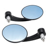 Motorcycle 7 / 8" Blue 2 x Round Handlebar Mirrors