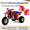 Honda ATC250R Red 2 x Radiator Shrouds (1985–1986)