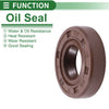 Rotary Shaft Oil Seal 10x20x5mm Fluorine Rubber Seal Ring 5 Pcs