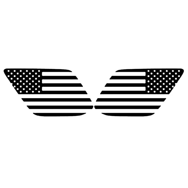Toyota 4Runner Pre-cut US Flag Stickers Rear Window Decals (2010-2020)