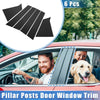 Chevrolet Malibu (2016-2021) Black 6 x Pillar Posts Window Trim Cover