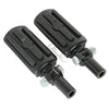 Harley Softail Fatboy Black Rear Passenger Foot Pegs Clevis Mount (2000-2006)