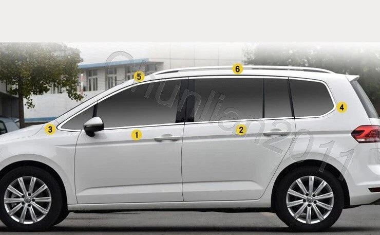 VW TOURAN 12PS Window Pillars Cover Trim (2016-2019)