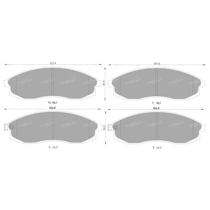 Nissan Maxima A32 3.0L VQ30DE Wagner Front Disc Brake Pad Set (1995 - 1999)
