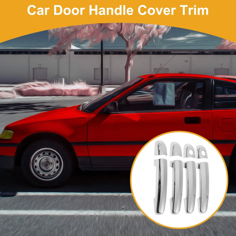 Suzuki Swift (2005-2017) - 1 Set Silver Tone Car Door Handle Cover Trim