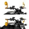 Harley Sportster S Gold Round Bar End Rearview Mirrors (2021-2025)