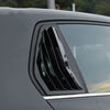 VW Golf MK8 2 x Glossy Black Window Louver Scoop Cover Trim (2020–2023)