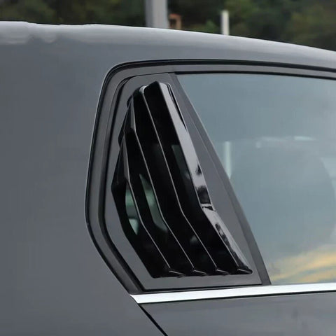 VW Golf MK8 2 x Glossy Black Window Louver Scoop Cover Trim (2020–2023)