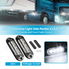 Truck Trailer Caravan 4 x LED White Clearance Light Side Marker