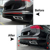 VW Tiguan Glossy Black Rear Bumper Splitter Lip (2021-2023)