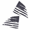 Dodge Challenger 2 x Carbon Fiber Style Rear Window Flags Stickers