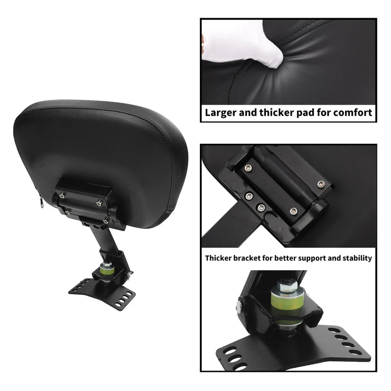Harley Street Glide Plug-In Driver Rider Backrest (1997 - 2025)