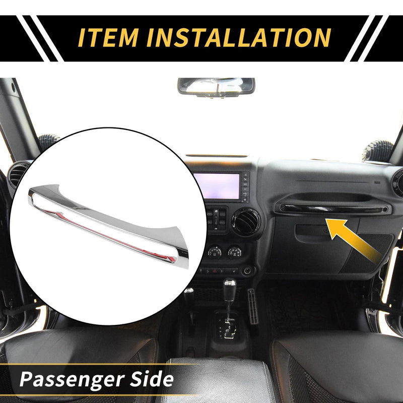 Jeep Wrangler JK Glove Box Handle Switch Cover Trim (2007-2018)