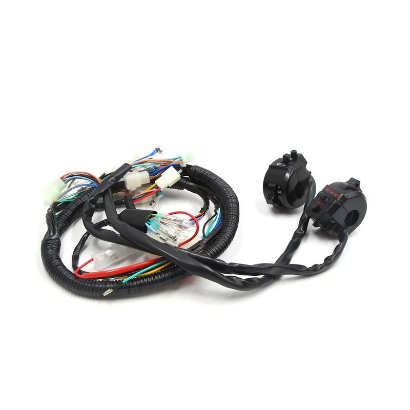 GY6 125W Wire Harness for Motorcycle GY6 Handlebar Light Control Switch Set