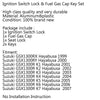 Suzuki GSX1300RX Hayabusa Ignition Lock & Fuel Gas Cap Key Set (1999)