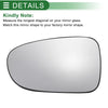 Ford Galaxy Left Side White Convex Mirror Glass