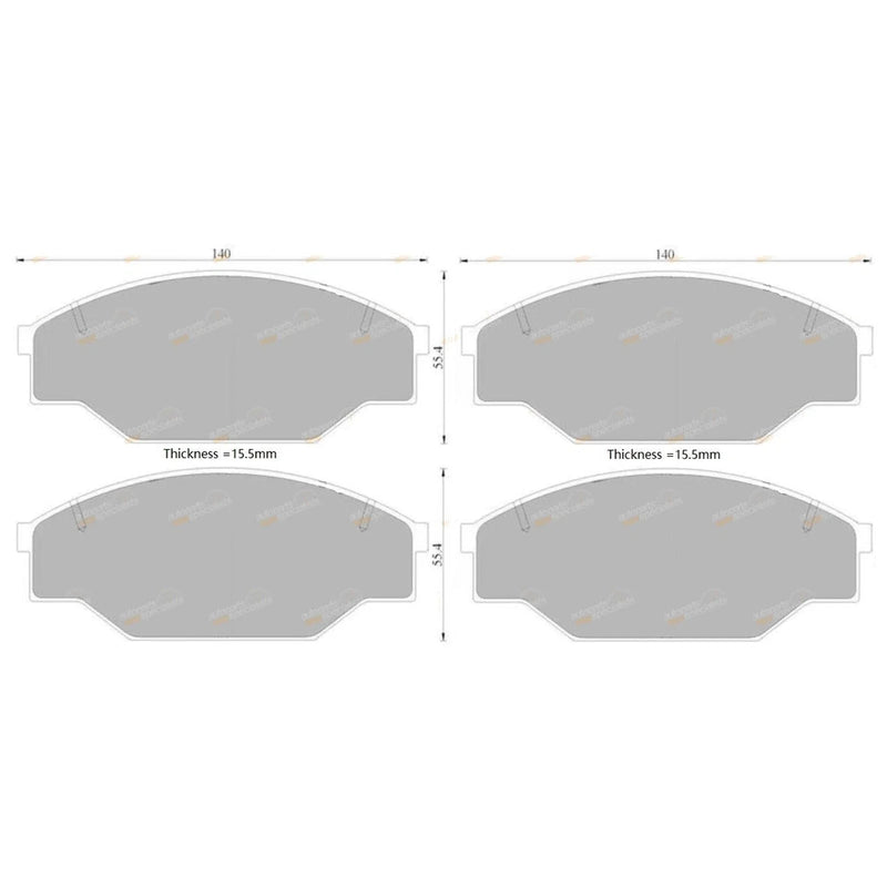 Hilux LN55 Brembo / Front Disc Brake Pad Set (1983–1984)