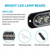 Truck Trailer Caravan 4 x LED White Clearance Light Side Marker