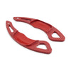 VW Golf 7, Polo Carbon Fiber Red Steering Wheel Paddle Shifter Extensions (2013-2023)