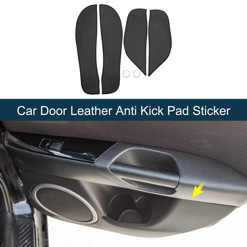 BMW X5 Black Leather Kick Pad Sticker (2014-2018)