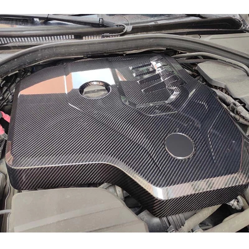 BMW G30  G20 G28 3 5 6 7 Real Carbon Fiber Front Hood Engine Cover Trim fit