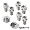 Motorcycle Bike 6pcs M10x10mm Titanium Torx Head Flange Screws
