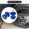 Motorcycle Pair 6mm CNC Swing Arm Spools Sliders Stand Blue