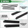 Ford F-250 (2013-2016) Rubber Black Window Weatherstrip Set