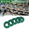 MakeModel Oil Seal / 14x24x8mm / Rotary Shaft Seal TPU Green 5 Pcs