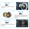 BMW 2 Series, 3 Series, X1-X5 Black Start Stop Button Cover Sticker Kit