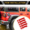 Jeep Gladiator JT (2020-2021) - Red Door Tailgate Handle Cover