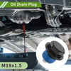 Car Motorcycle Black Blue 2 x Copper Oil Drain Plug M18x1.5 with Gasket