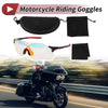 Motorcycle Riding Goggles Light Red Lens Baked Red Frame PC TPU